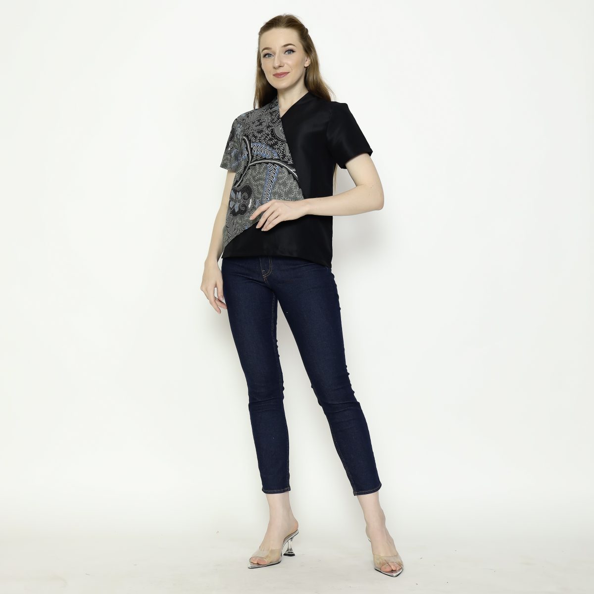 Leslie 2 Blouse Black Green - Image 6