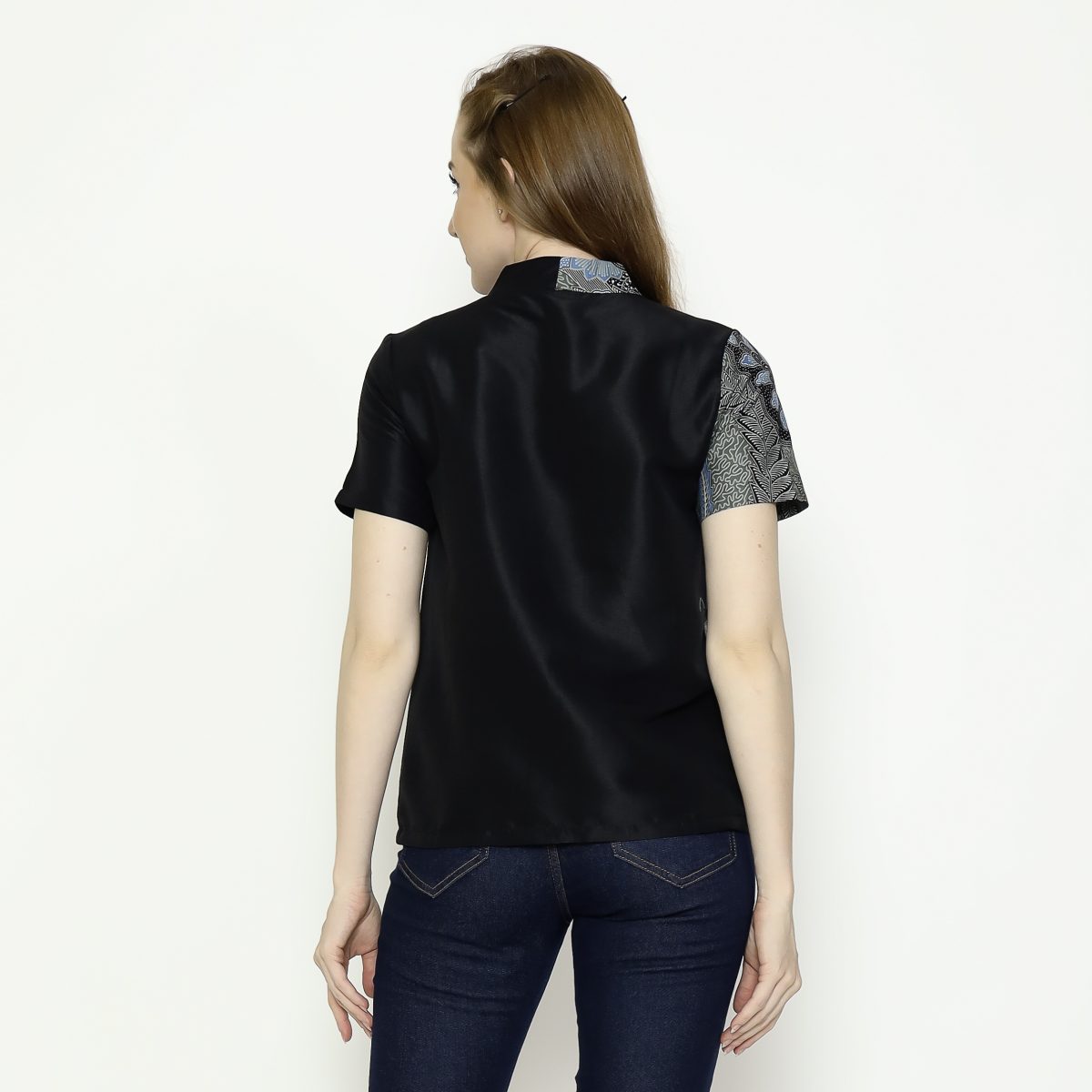 Leslie 2 Blouse Black Green - Image 5