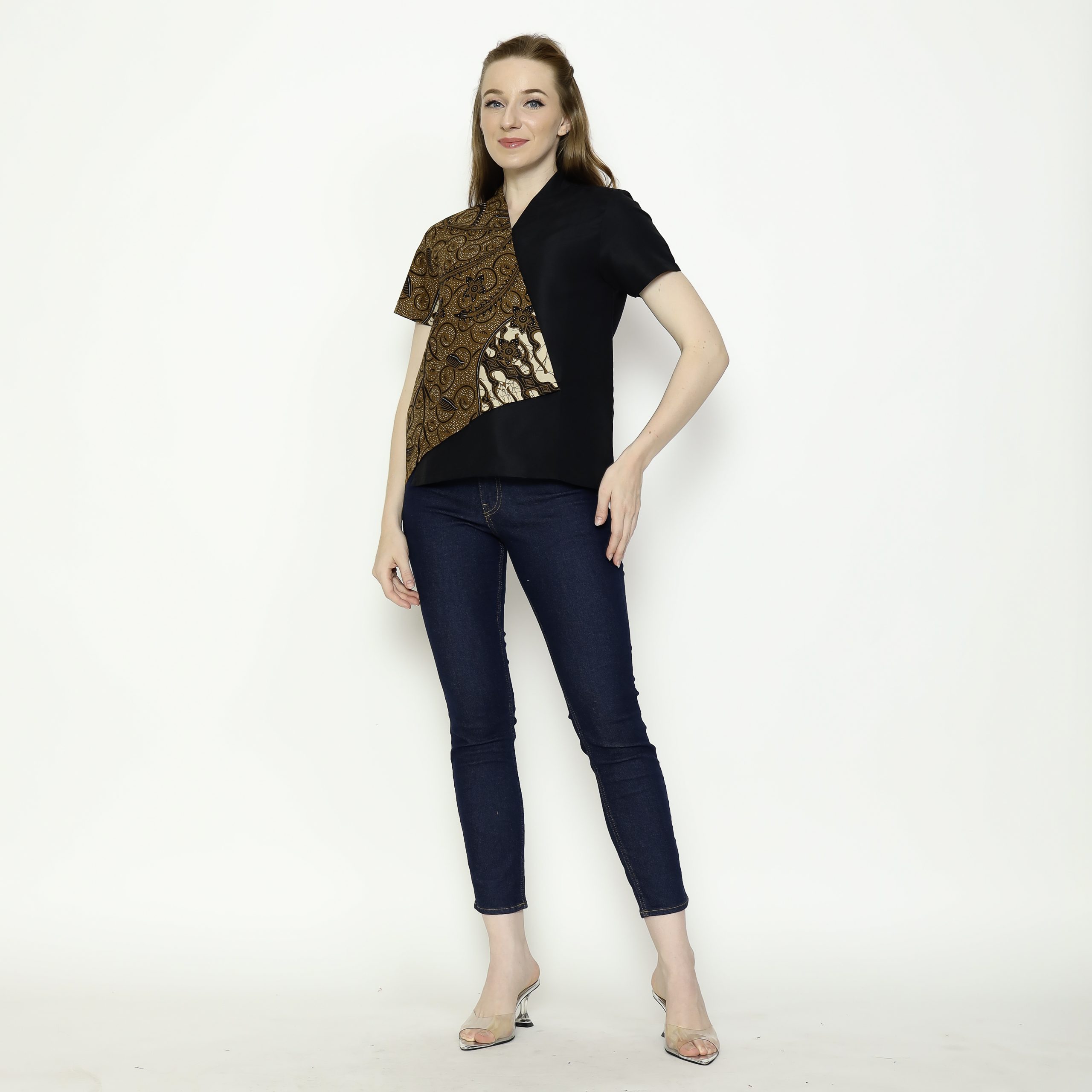 Leslie 2 Blouse Brown Black - Image 6