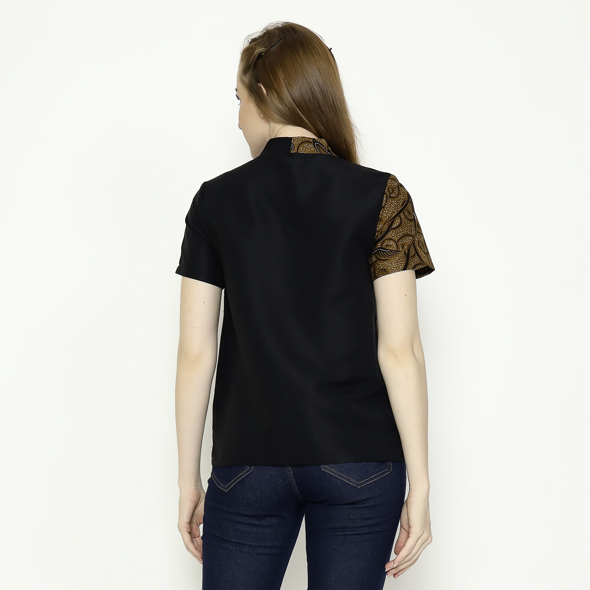 Leslie 2 Blouse Brown Black - Image 7