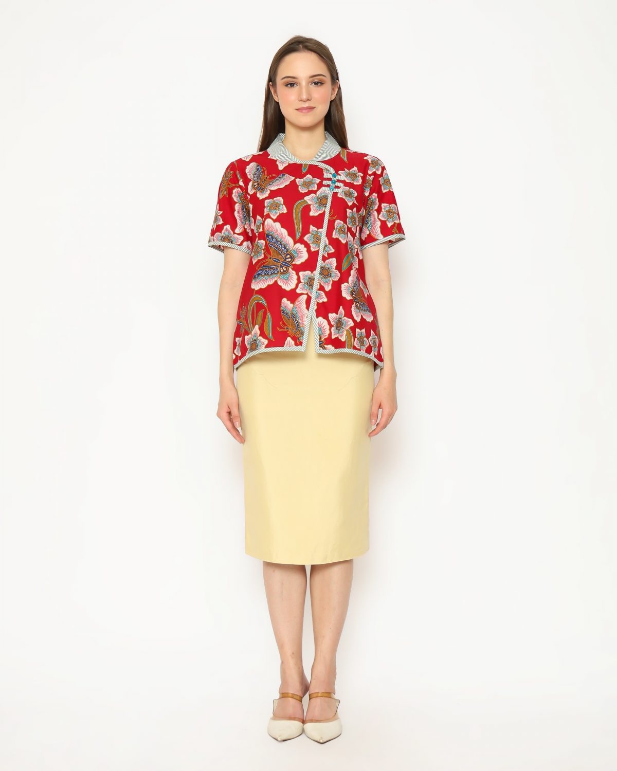 Butterfly Blouse Red - Image 6