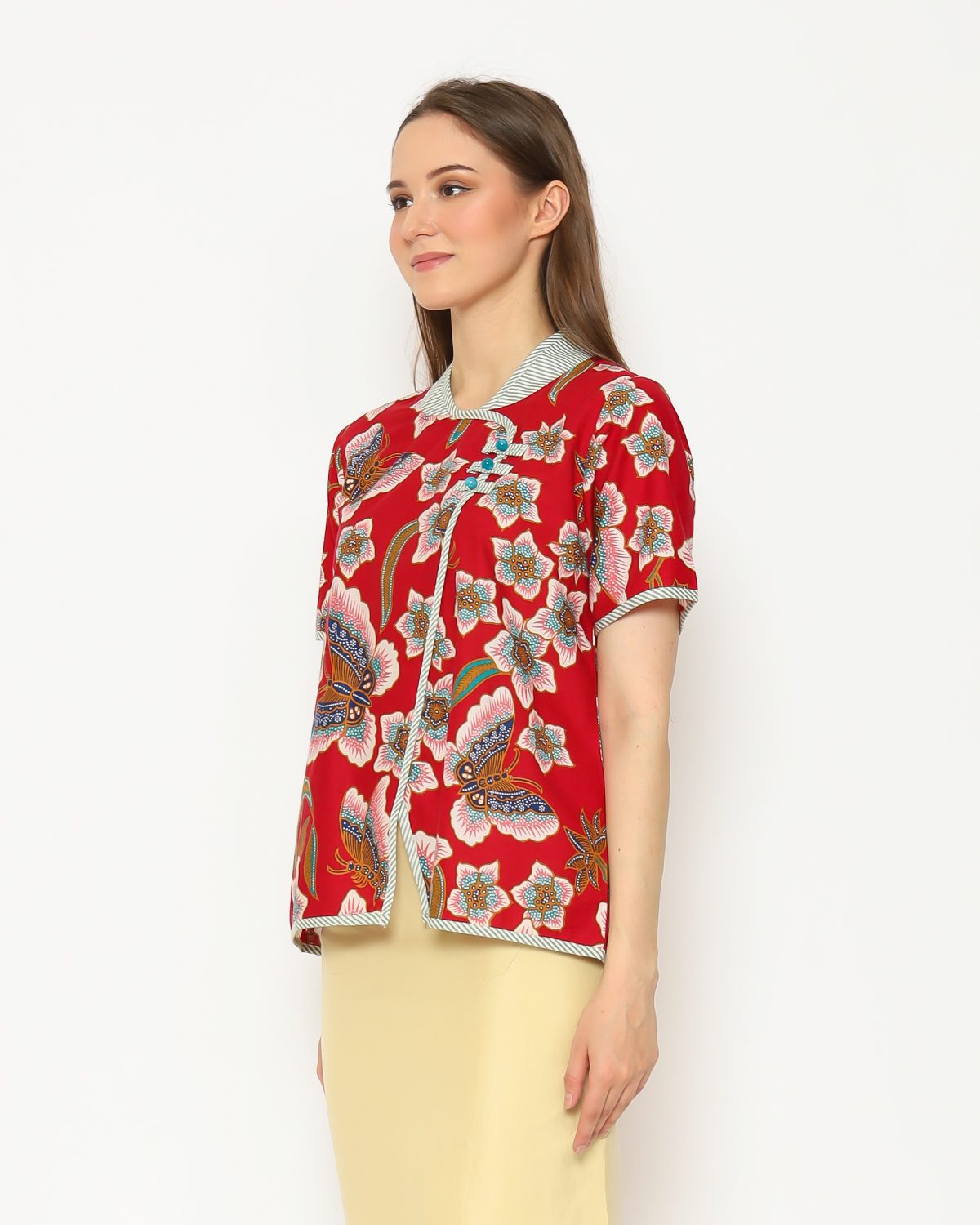 Butterfly Blouse Red - Image 4