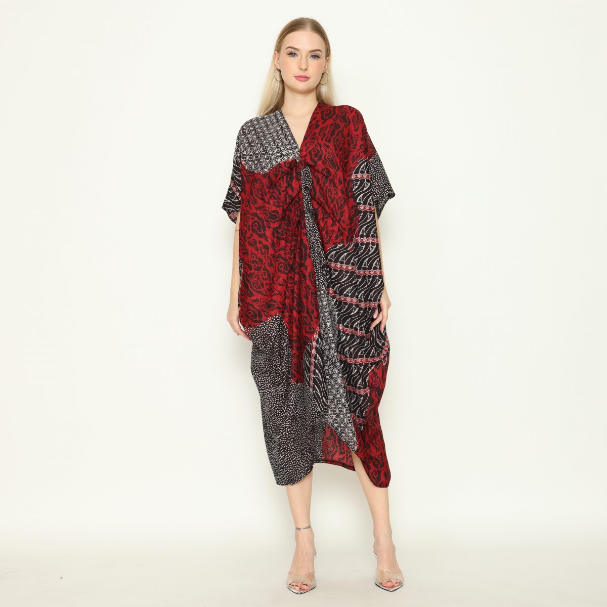 Claudia Dress Black Red - Image 8