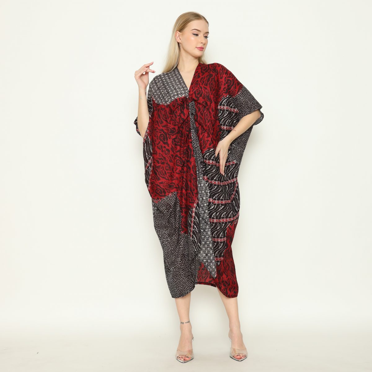 Claudia Dress Black Red - Image 7