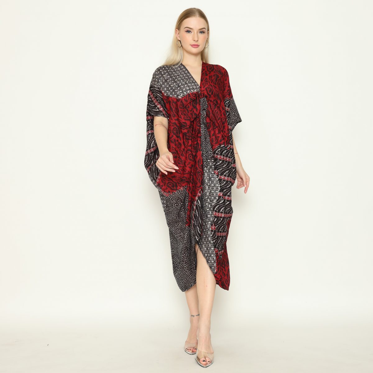 Claudia Dress Black Red - Image 5