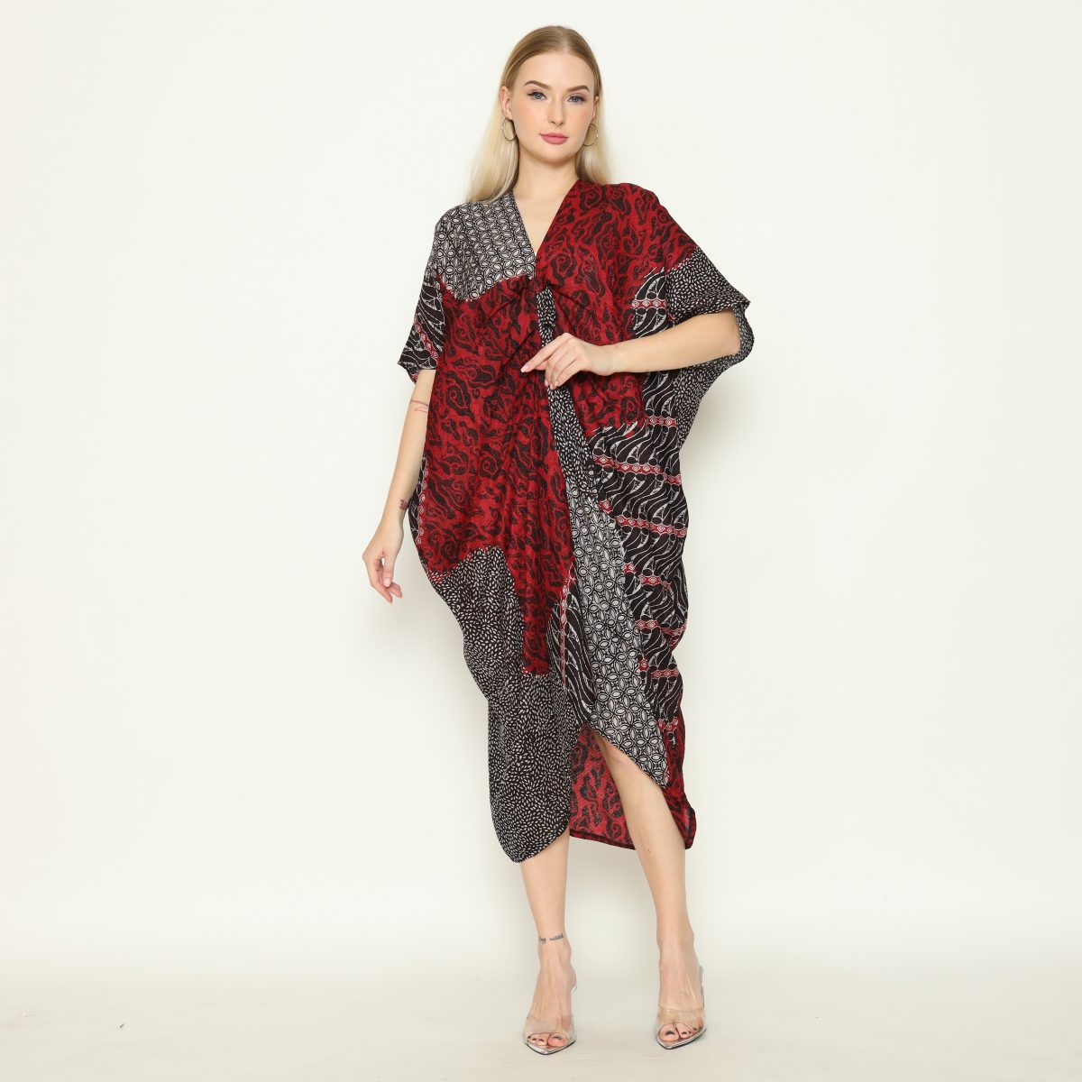 Claudia Dress Black Red