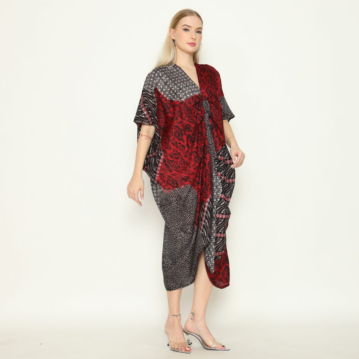 Claudia Dress Black Red - Image 4