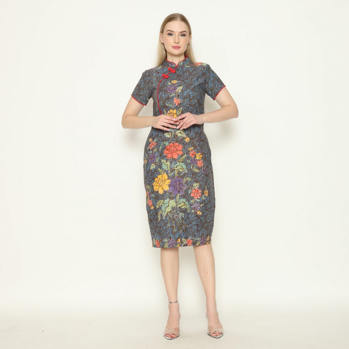 Dynasty Dress Multi Brown - Image 6