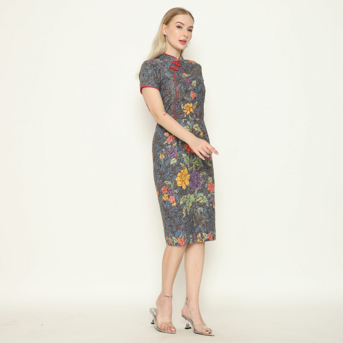 Dynasty Dress Multi Brown - Image 4