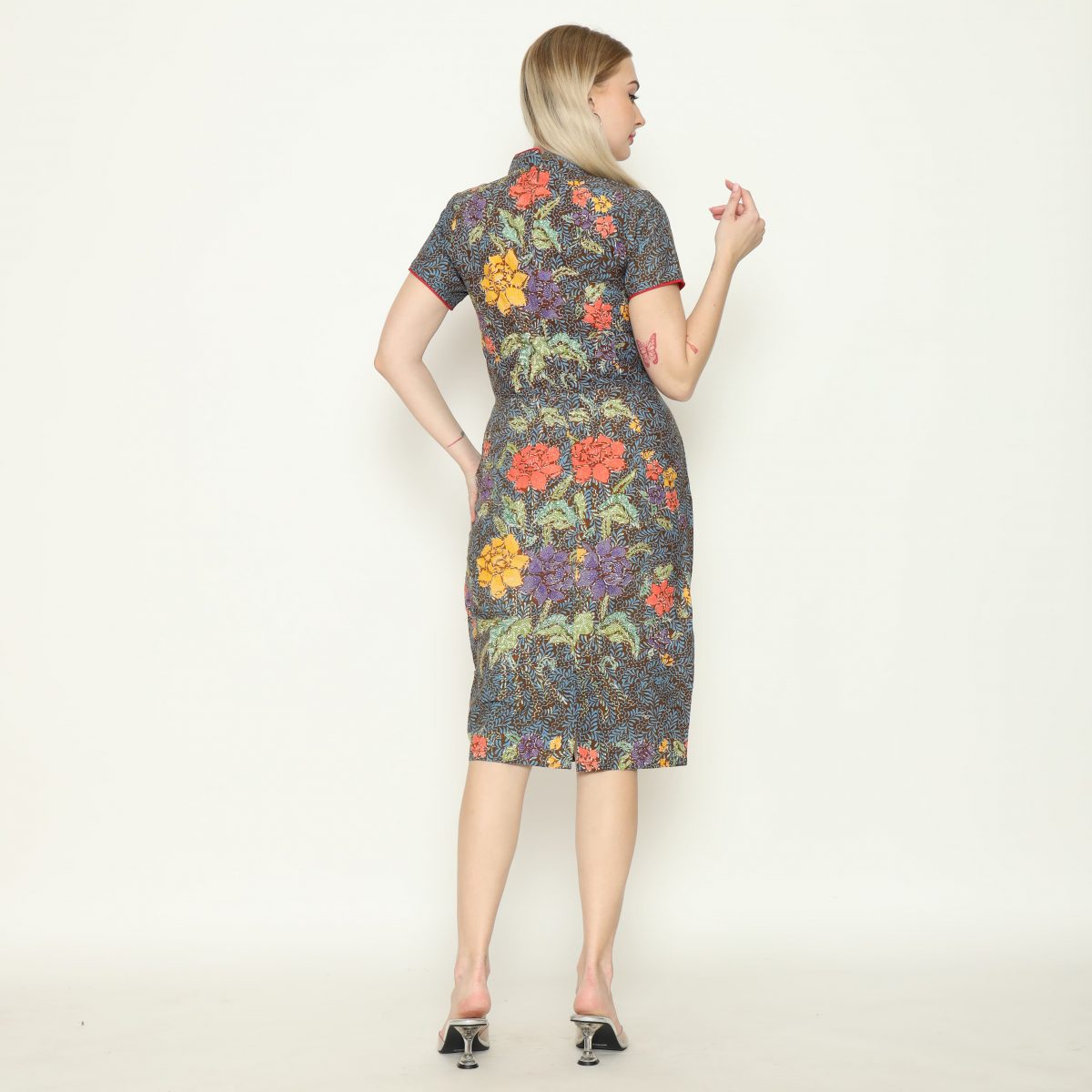 Dynasty Dress Multi Brown - Image 5