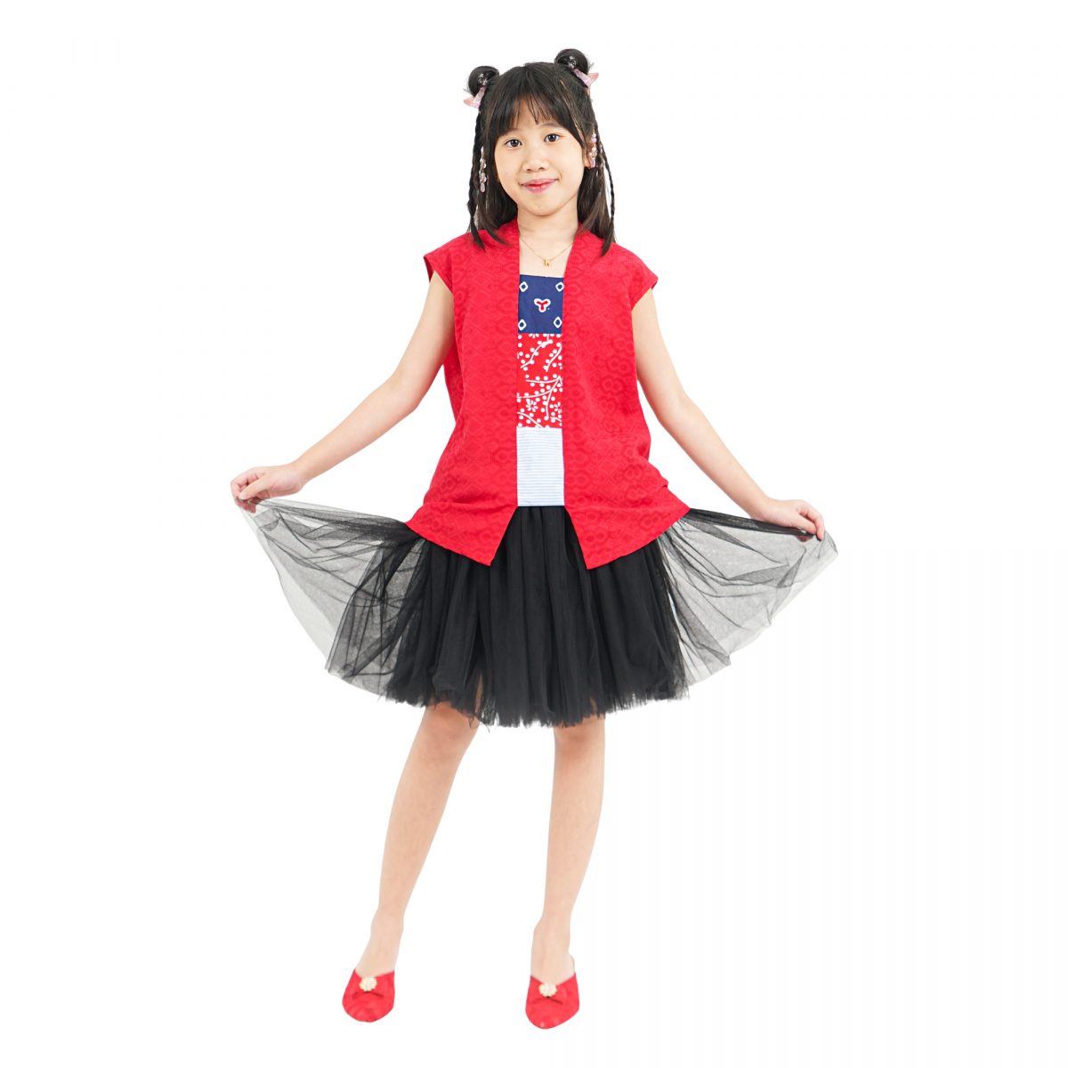 Amara Blouse Kids Red - Image 6