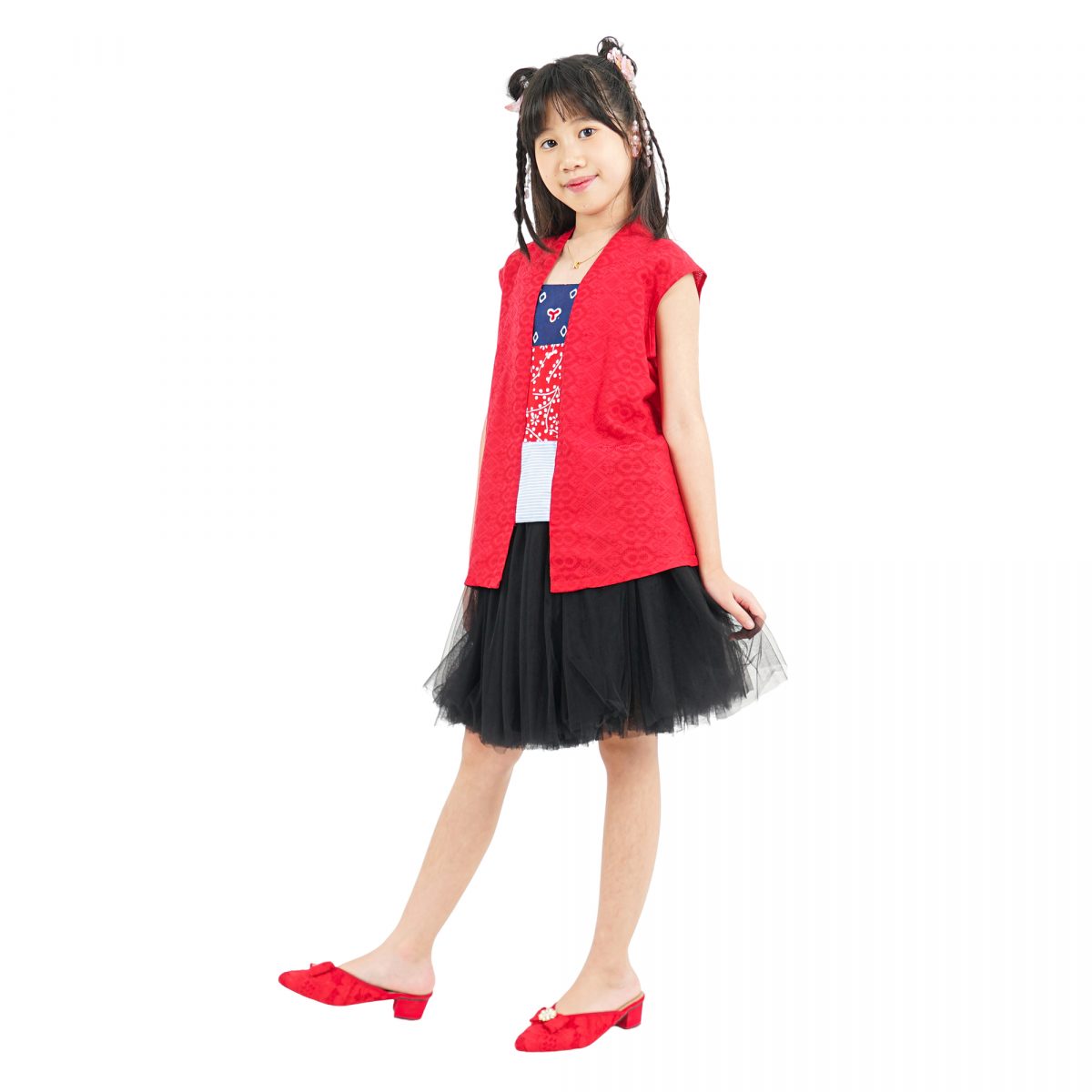 Amara Blouse Kids Red - Image 4