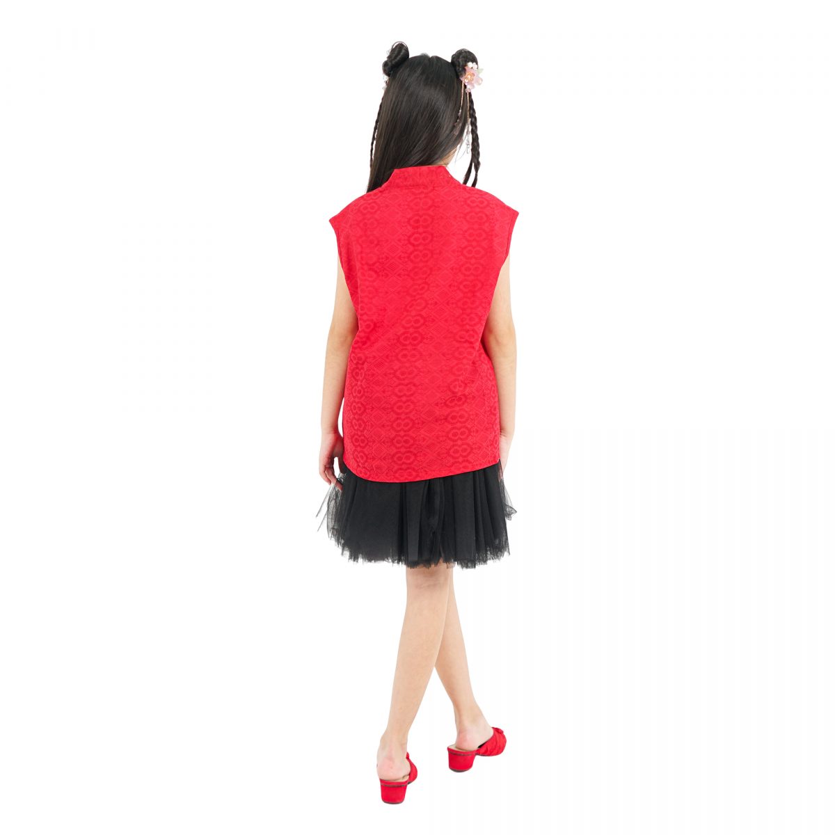 Amara Blouse Kids Red - Image 5