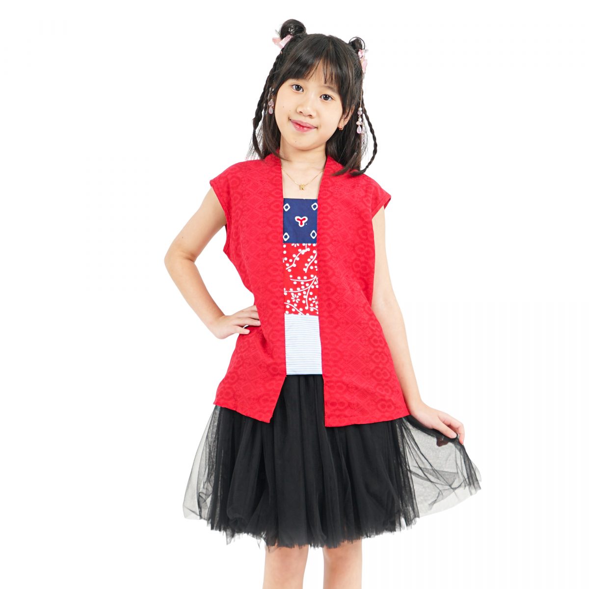 Amara Blouse Kids Red