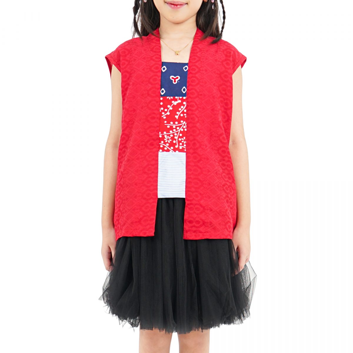 Amara Blouse Kids Red - Image 2