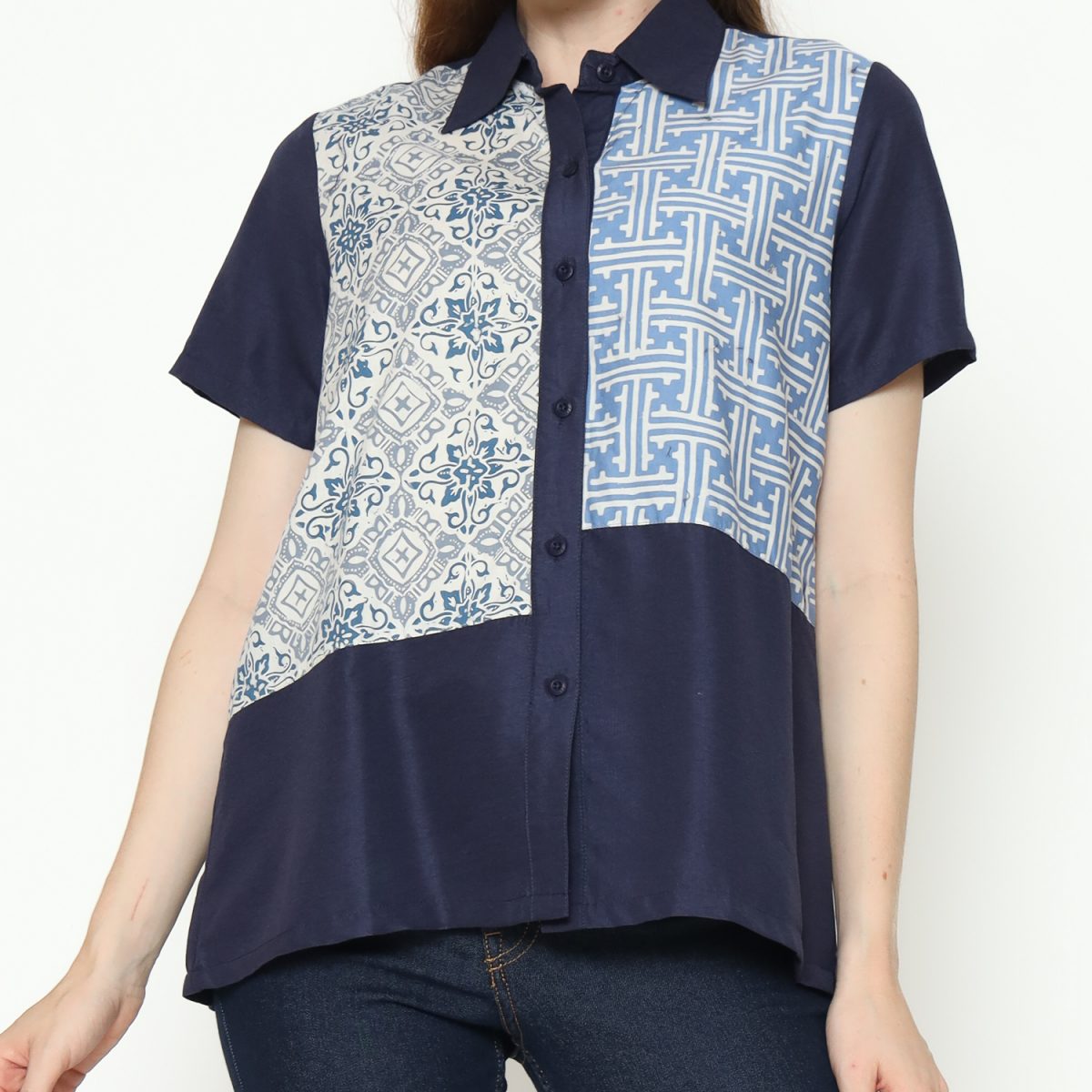 Janice Shirt Navy - Image 2