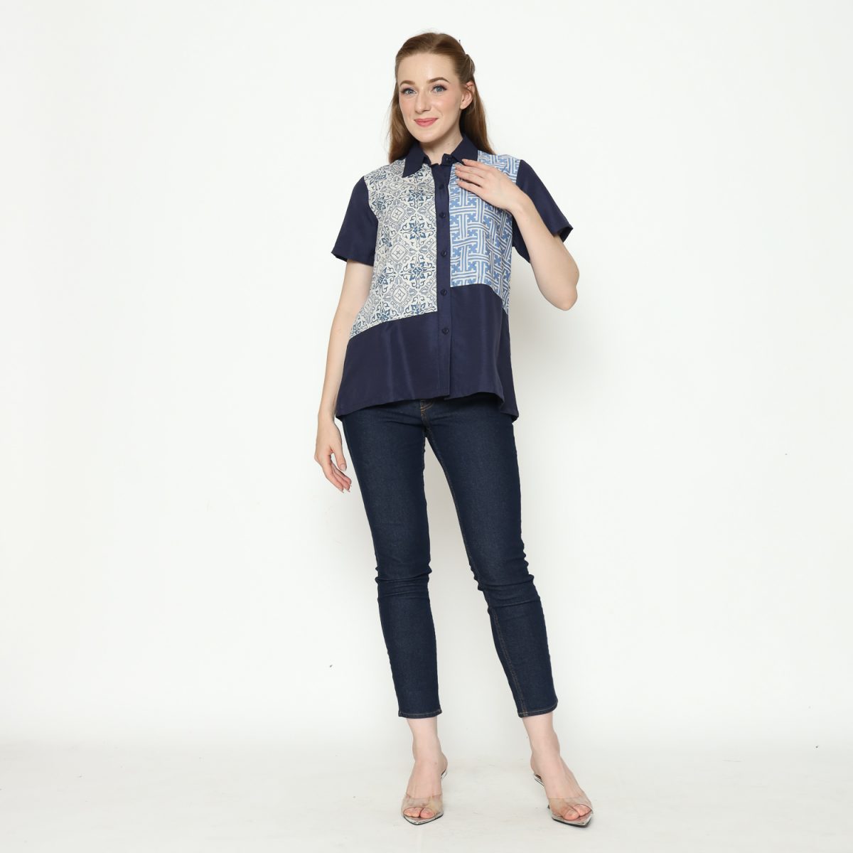 Janice Shirt Navy - Image 8