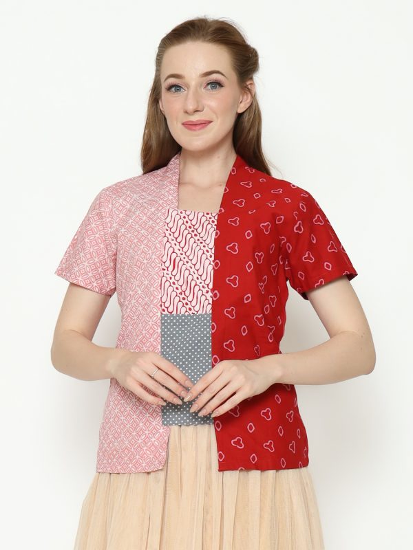Sheisha Blouse Jumputan Red
