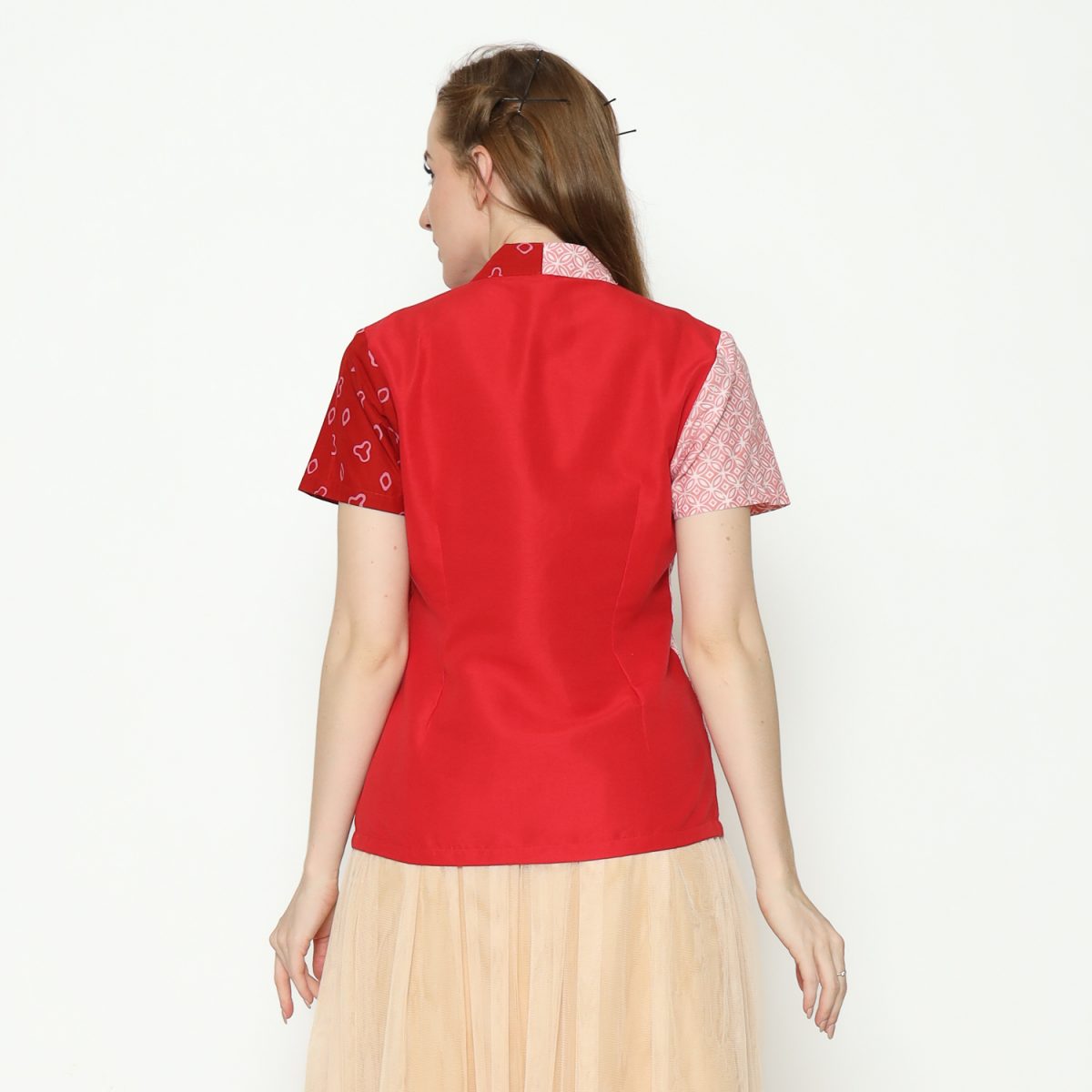 Sheisha Blouse Jumputan Red - Image 5