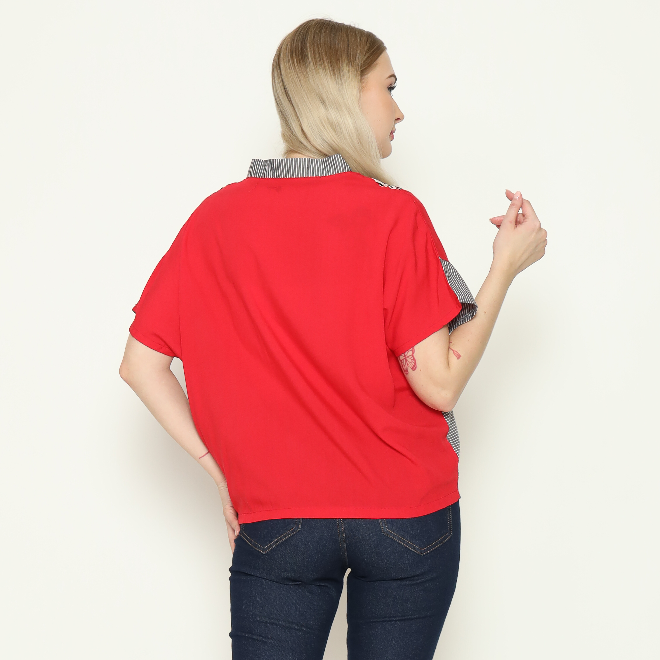 Rosalind Blouse Red - Image 4