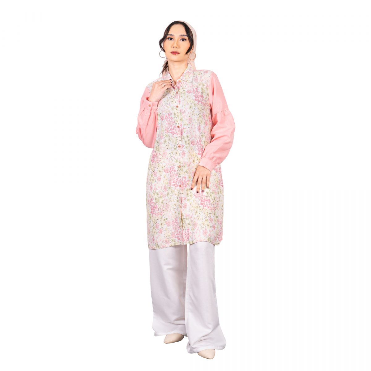 Aliyah Tunic Pink Cream - Image 6