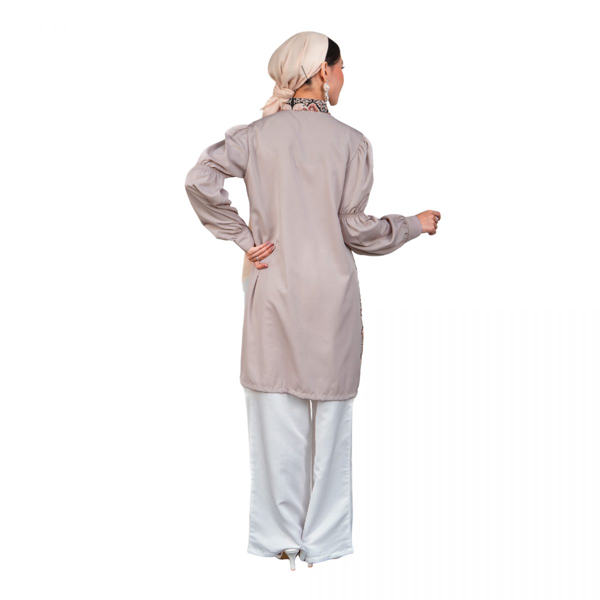 Kayana Tunic Pink Grey - Image 5
