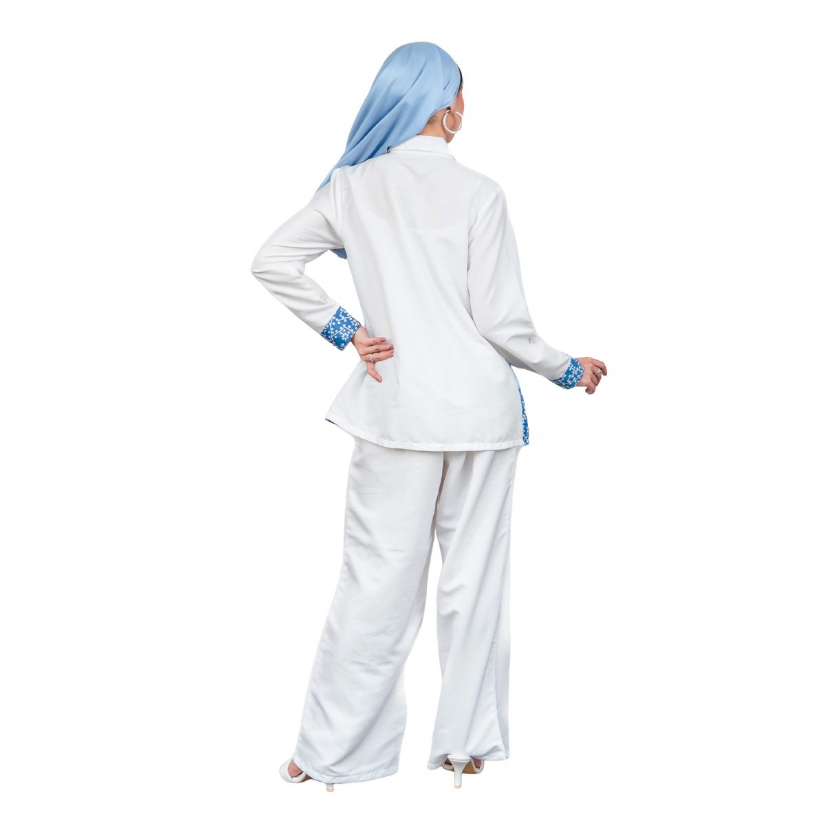 Kinari Shirt White Blue - Image 5