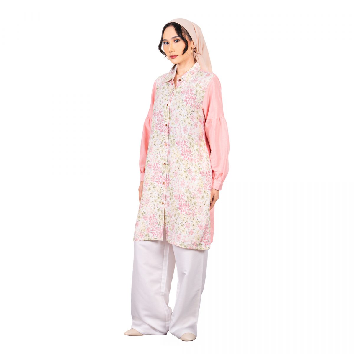 Aliyah Tunic Pink Cream - Image 4
