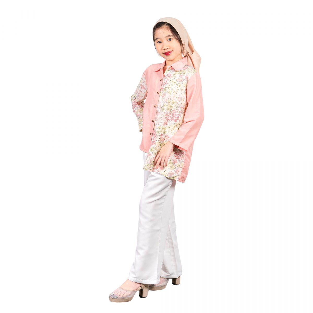 Lilian Shirt Kids Pink Cream - Image 3