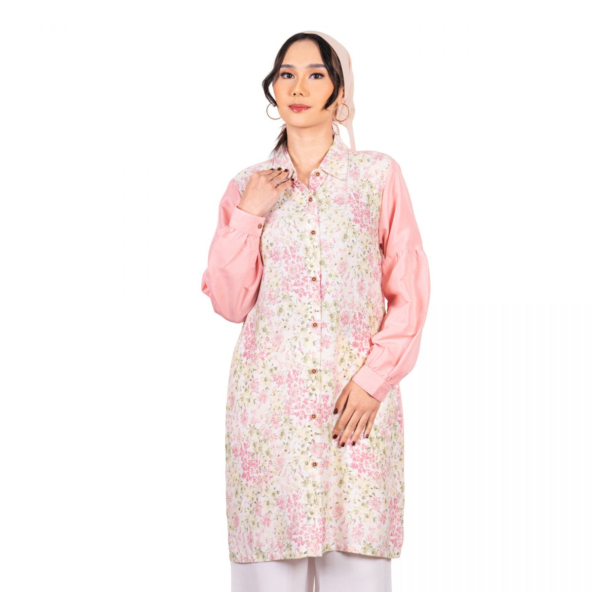 Aliyah Tunic Pink Cream
