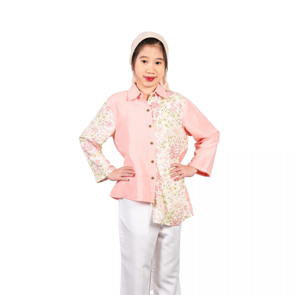 Lilian Shirt Kids Pink Cream