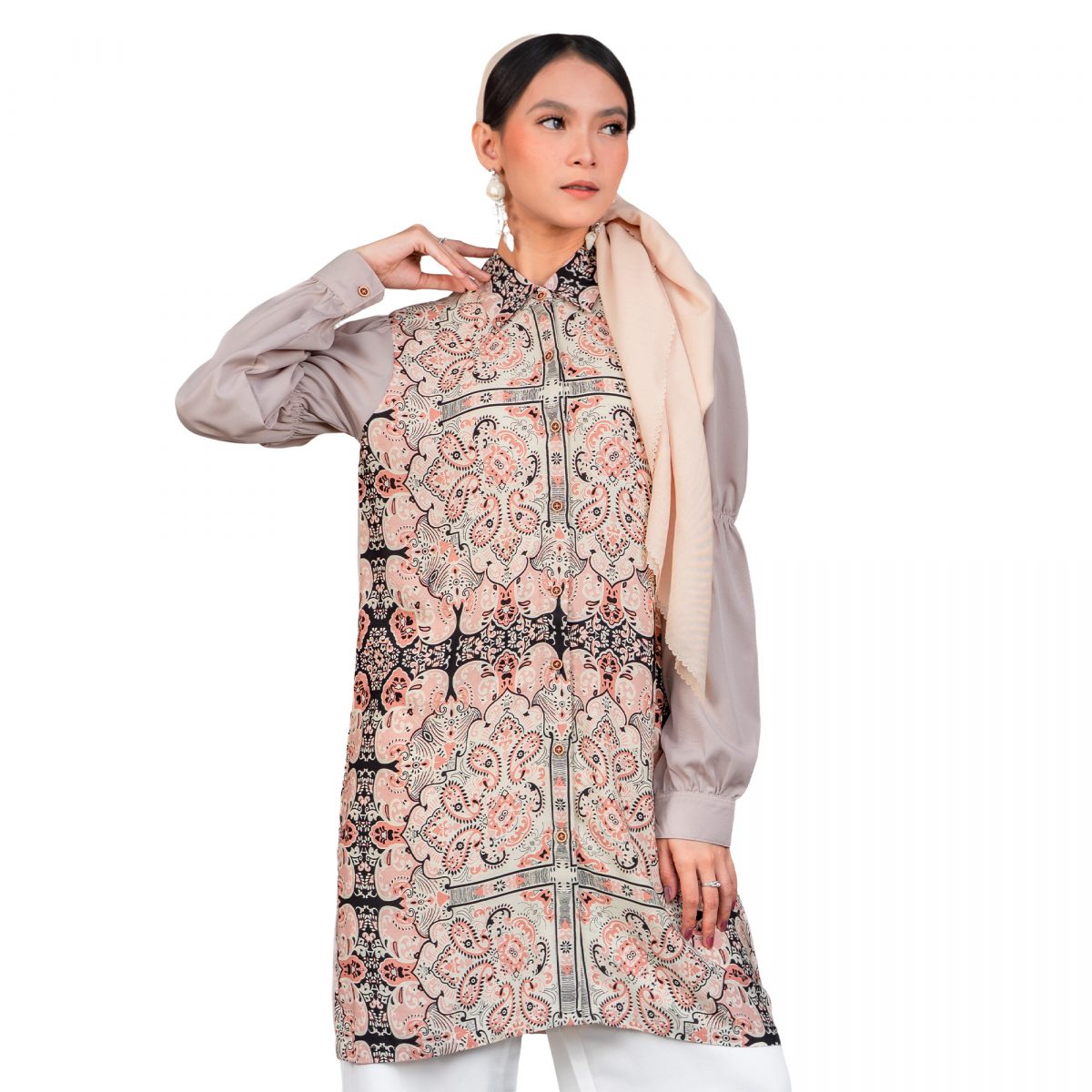 Kayana Tunic Pink Grey