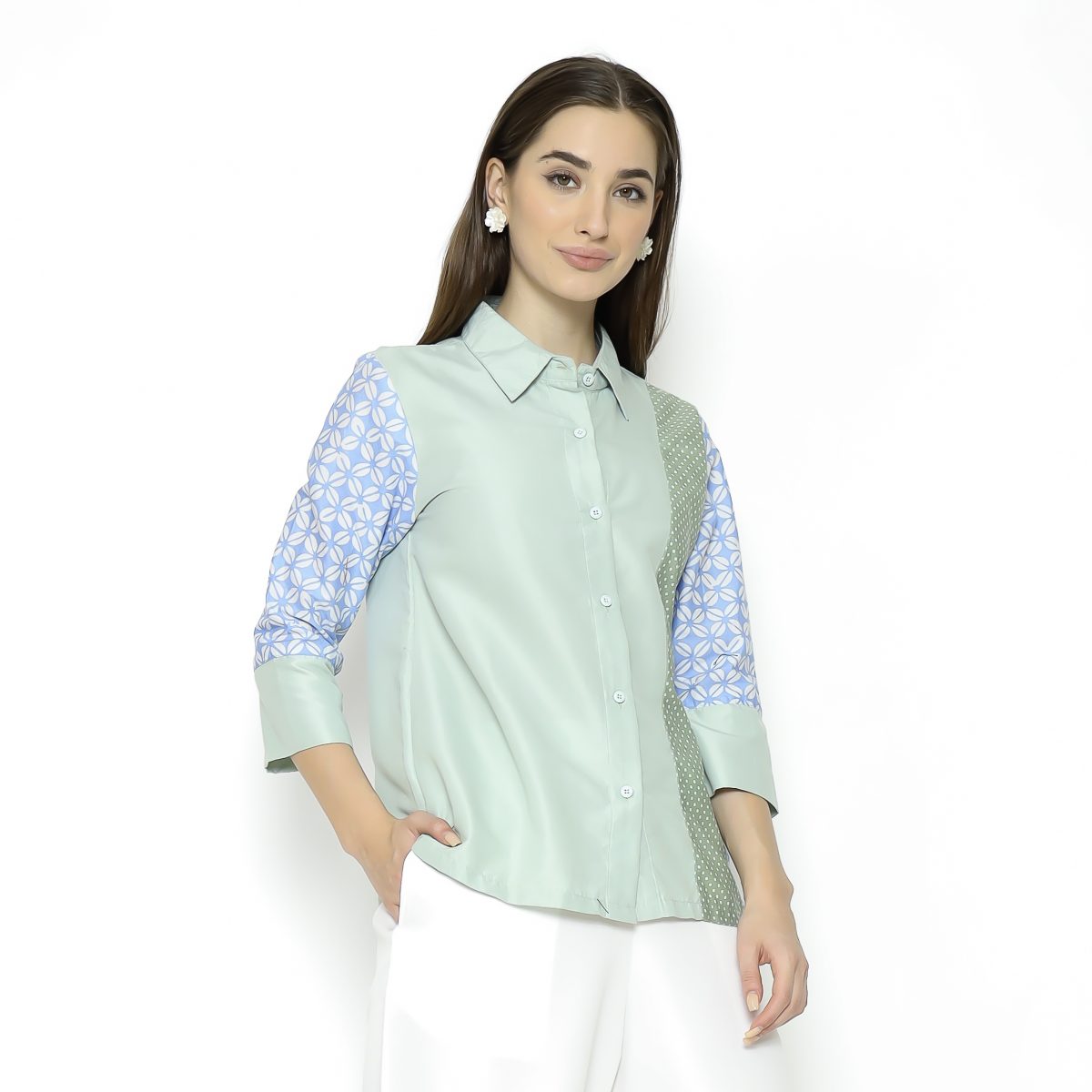 Clarine Shirt Green - Image 3