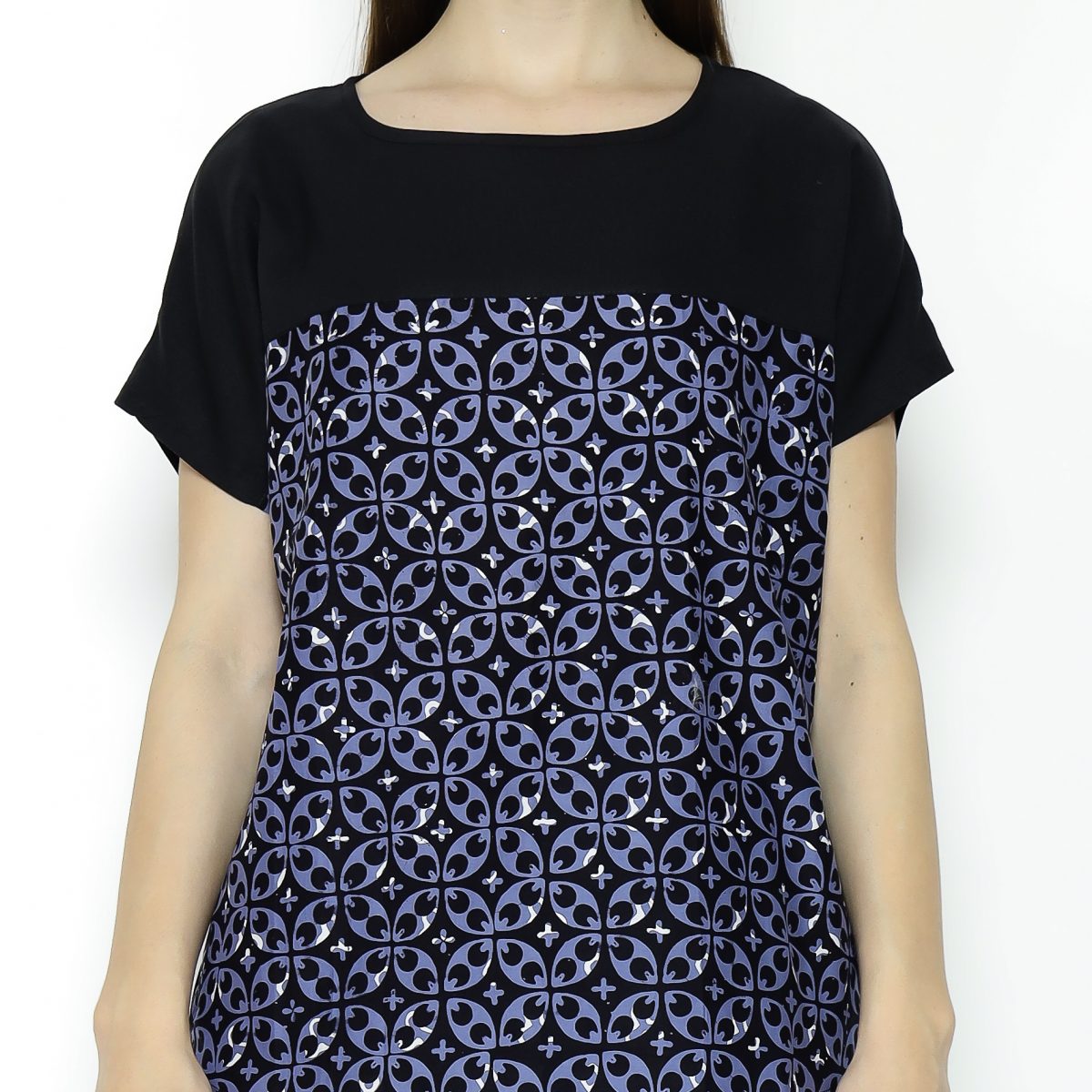 Forever Blouse Black Navy - Image 2