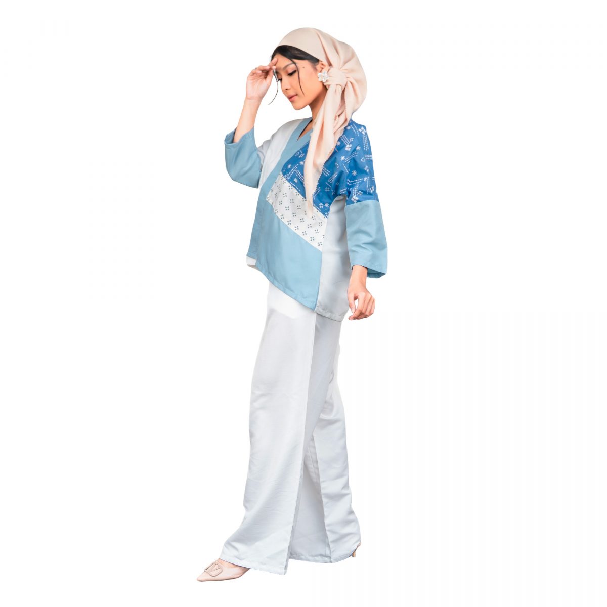 Amanda Blouse Steel Blue - Image 3
