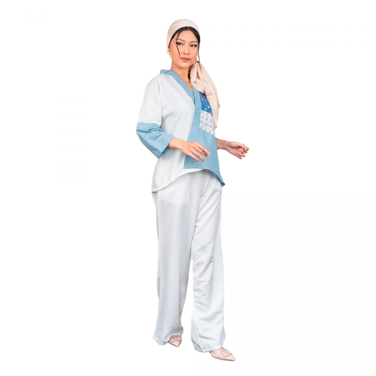 Amanda Blouse Steel Blue - Image 4