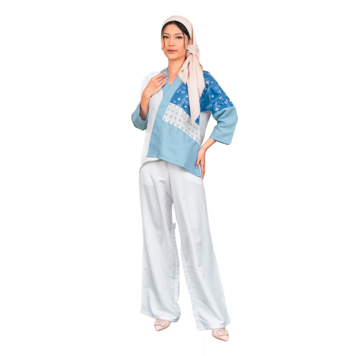 Amanda Blouse Steel Blue - Image 6