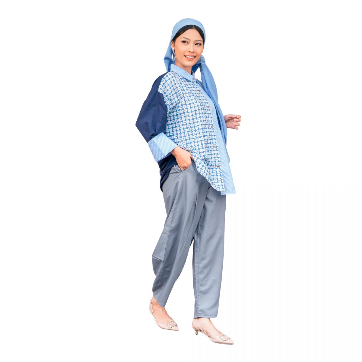 Emira Shirt Blue - Image 4