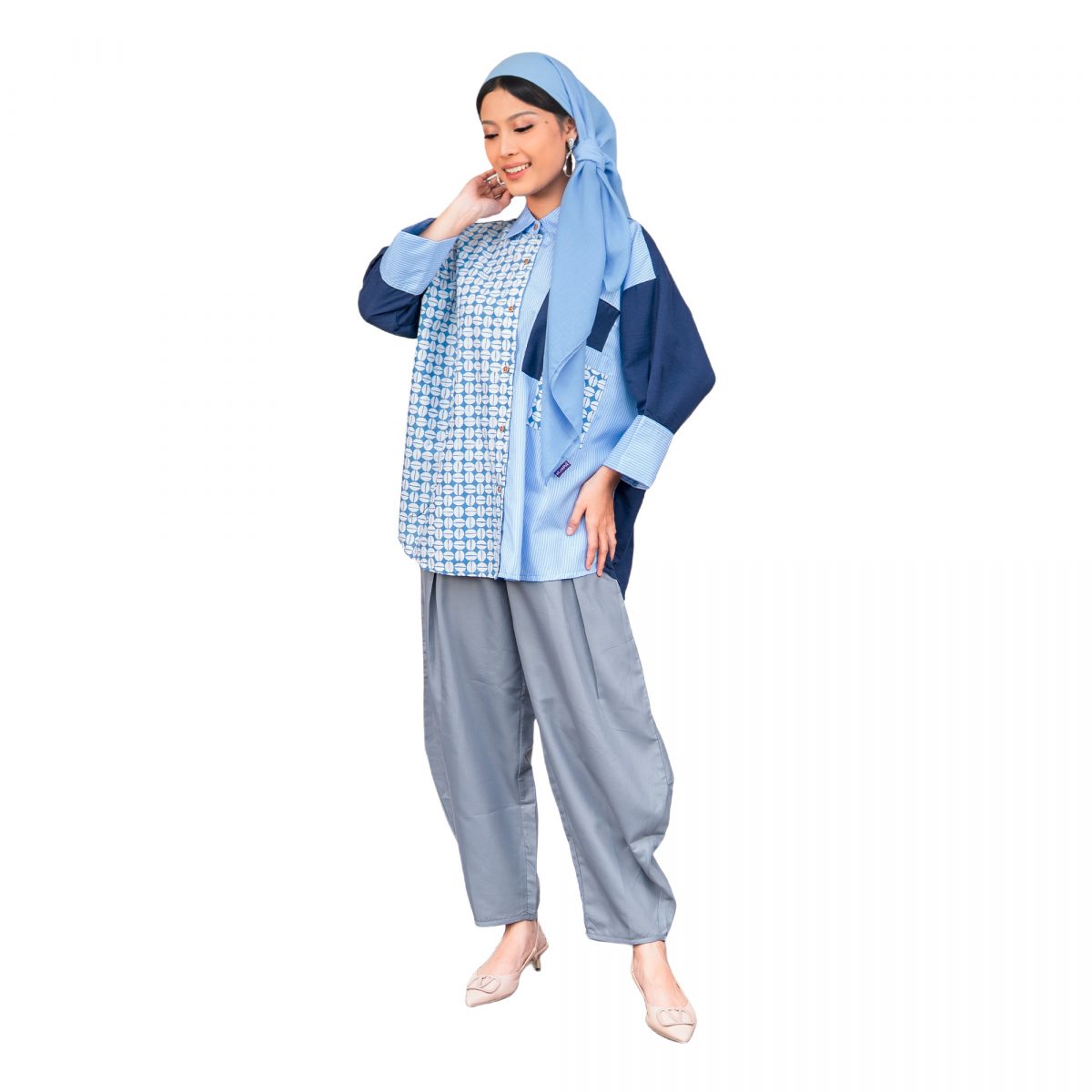 Emira Shirt Blue - Image 6