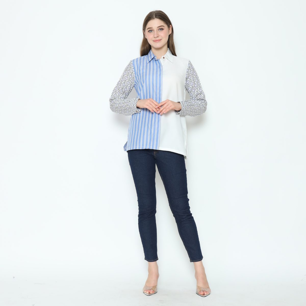 Rinaya Shirt Blue - Image 8
