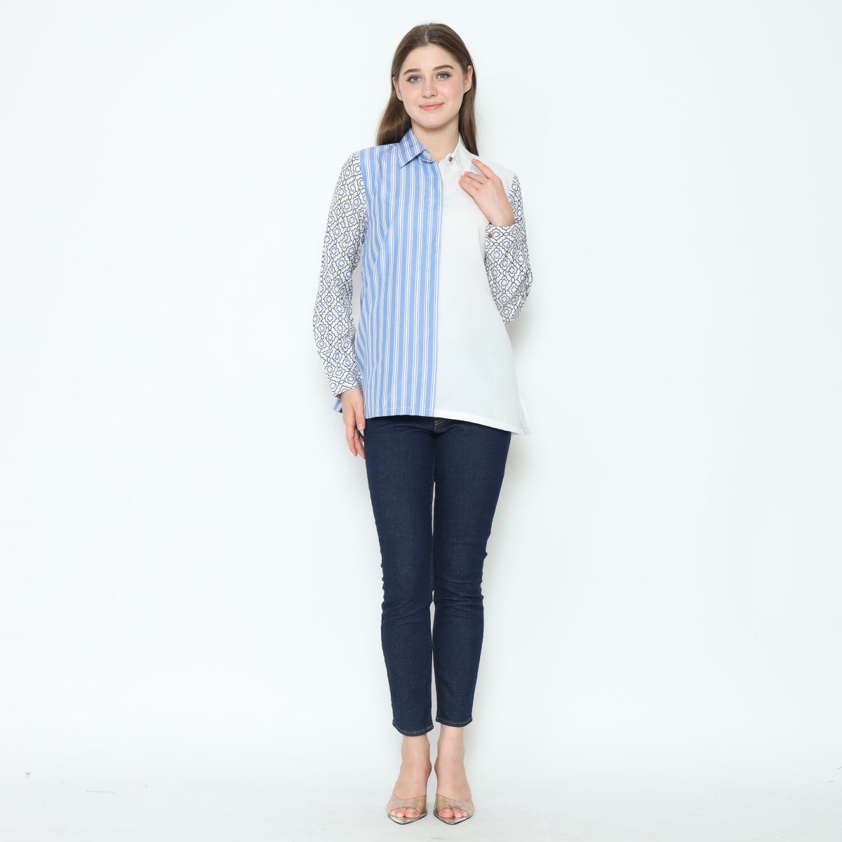 Rinaya Shirt Blue - Image 7
