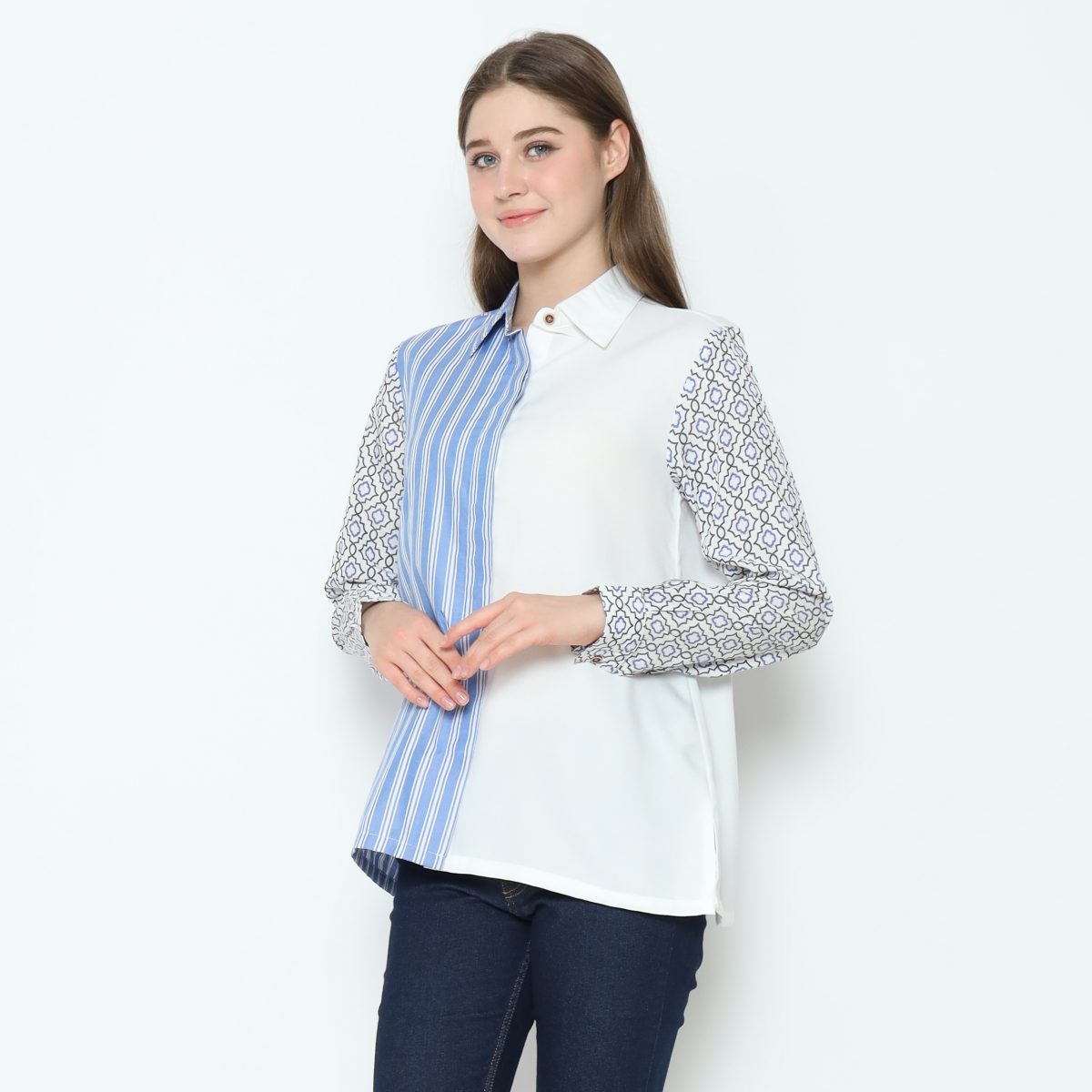 Rinaya Shirt Blue - Image 3