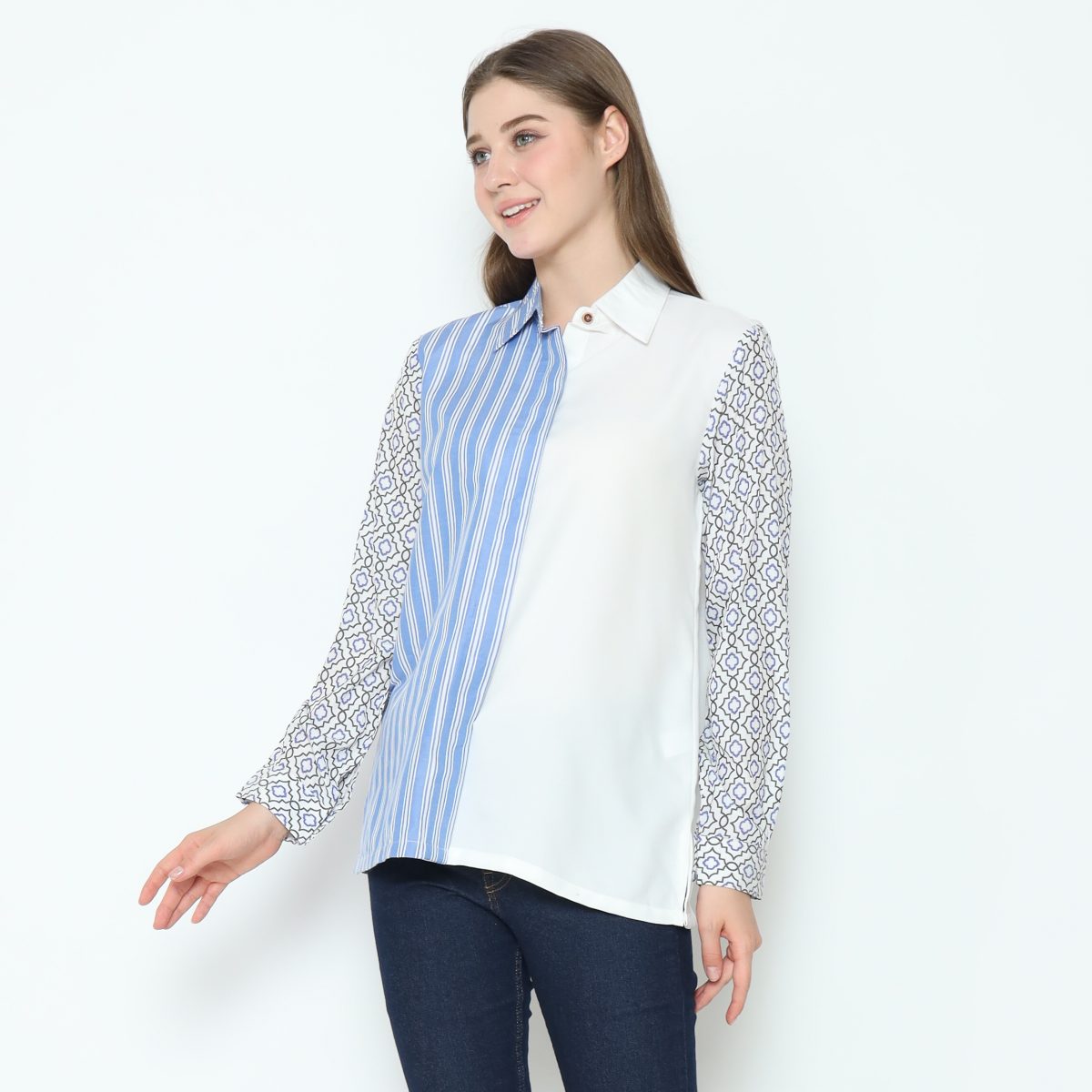 Rinaya Shirt Blue - Image 5