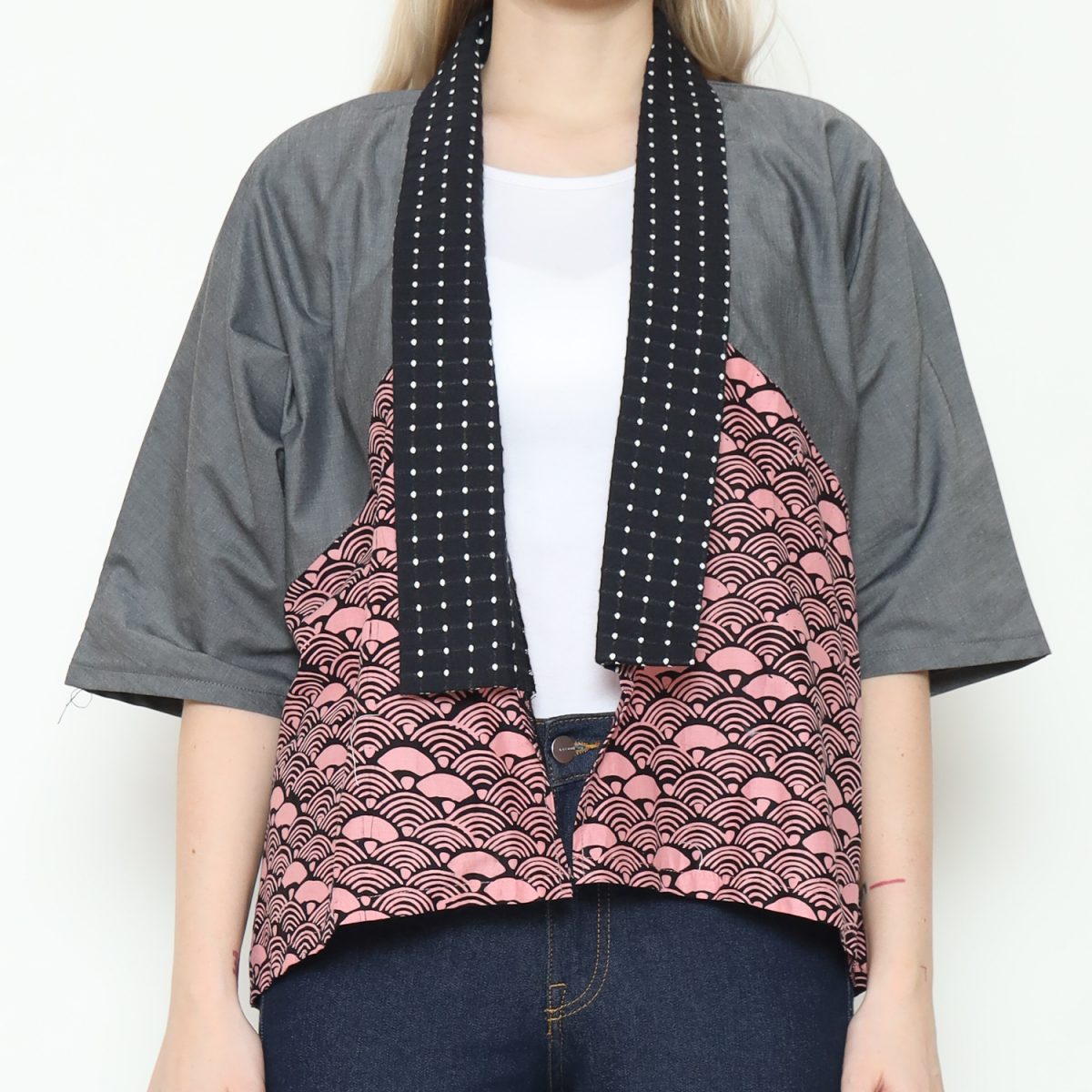 Lindsey Blazer Grey Pink - Image 2
