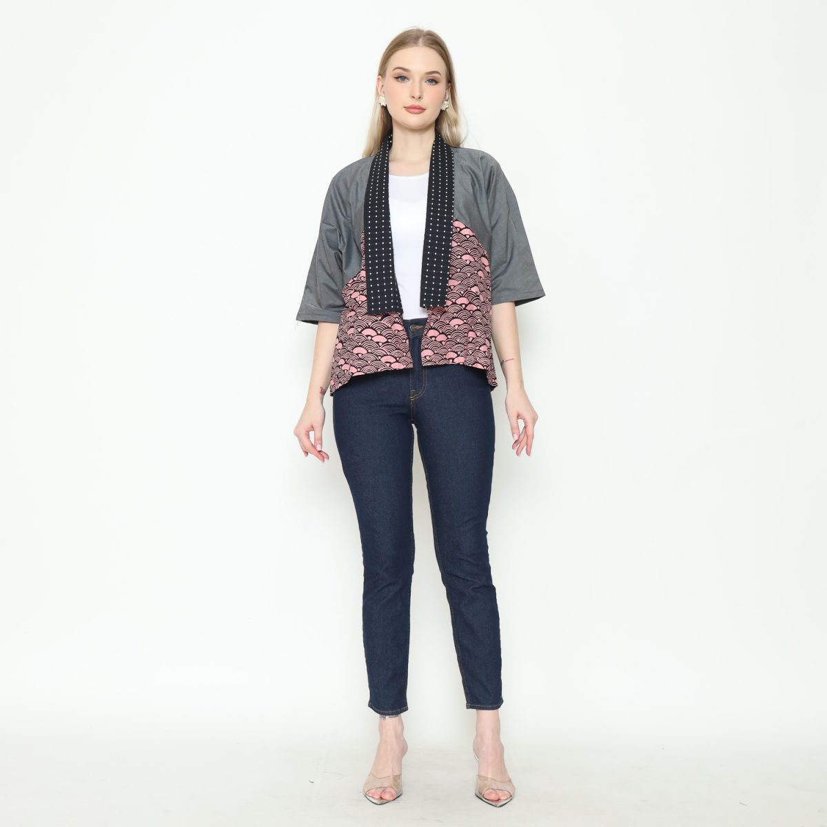 Lindsey Blazer Grey Pink - Image 6