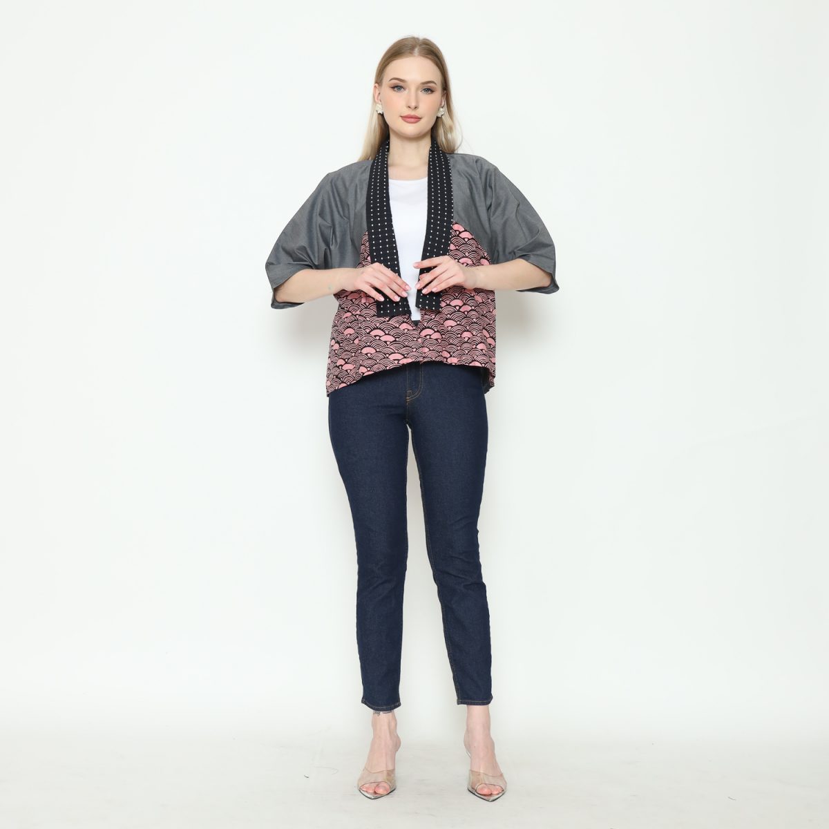 Lindsey Blazer Grey Pink - Image 9