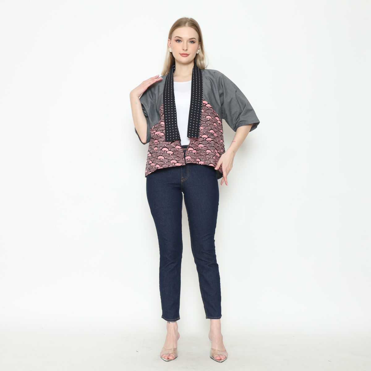 Lindsey Blazer Grey Pink - Image 8