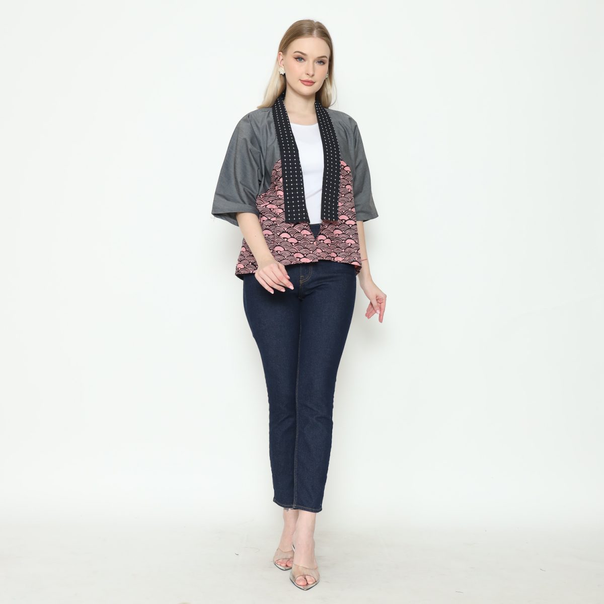 Lindsey Blazer Grey Pink - Image 7