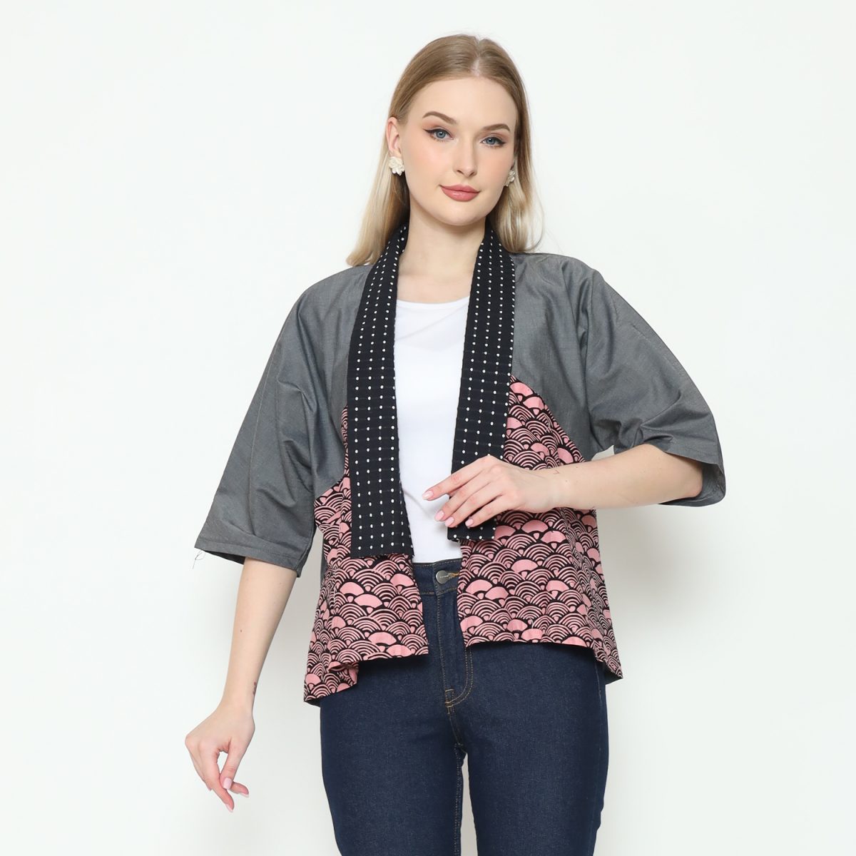 Lindsey Blazer Grey Pink