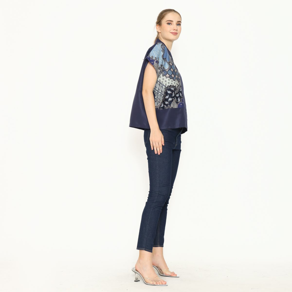 Rosita Blouse Blue Navy - Image 3